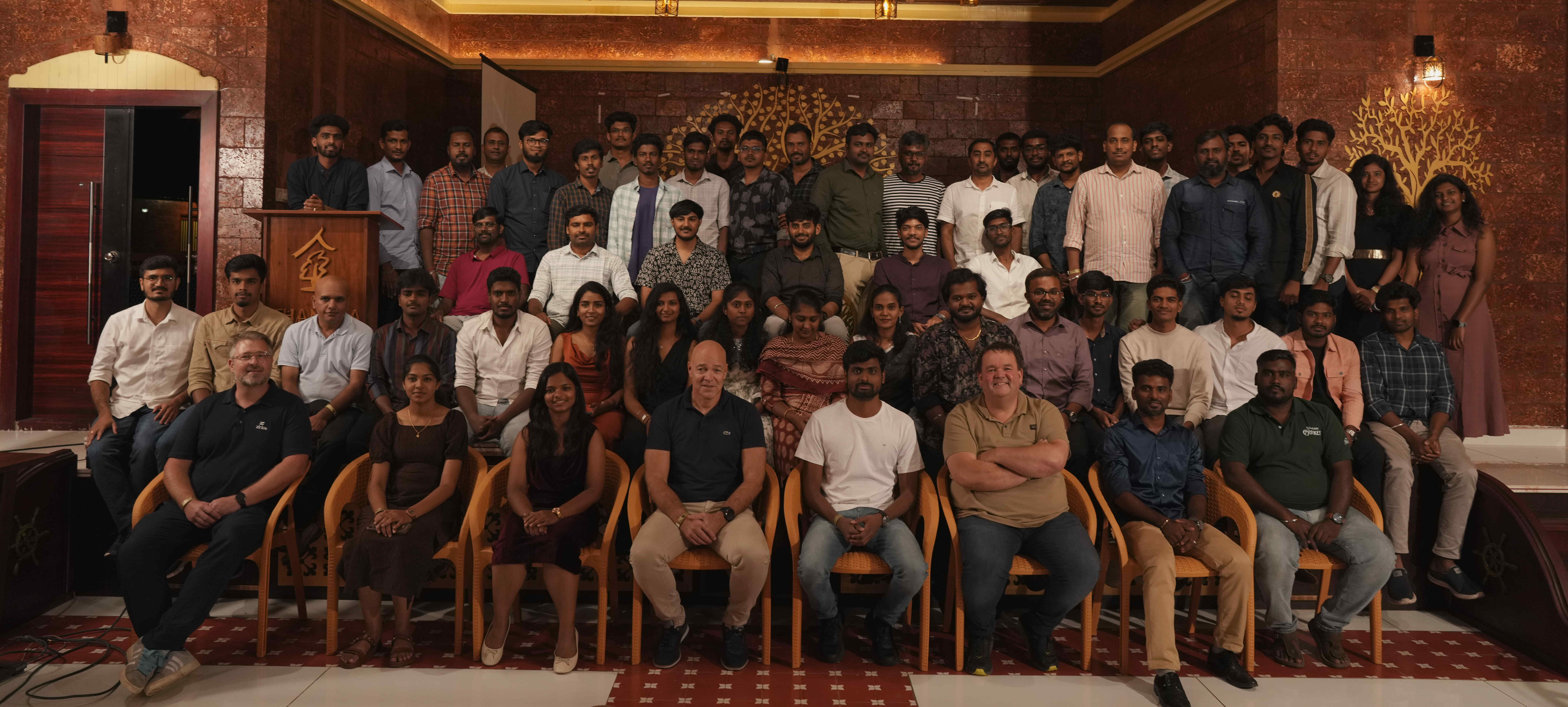 Zerp Labs team together during a company gathering